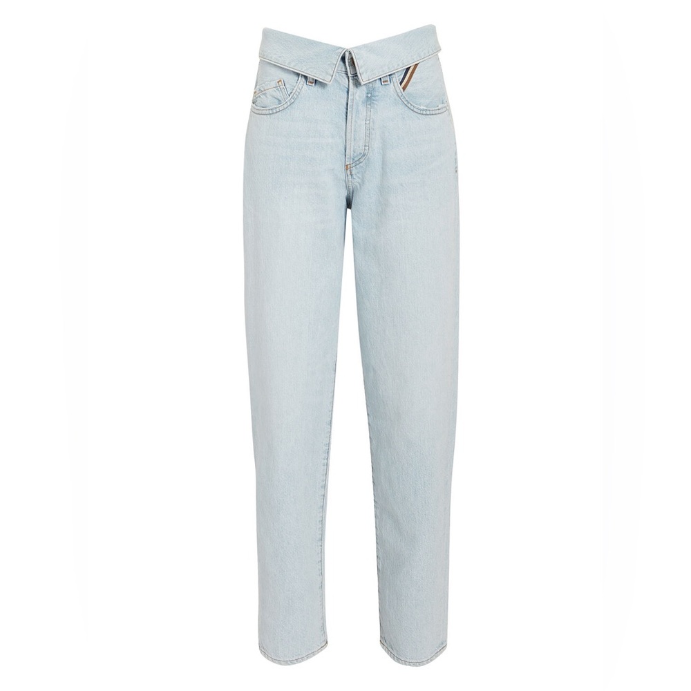 Flip Top High-Rise Boyfriend Jeans